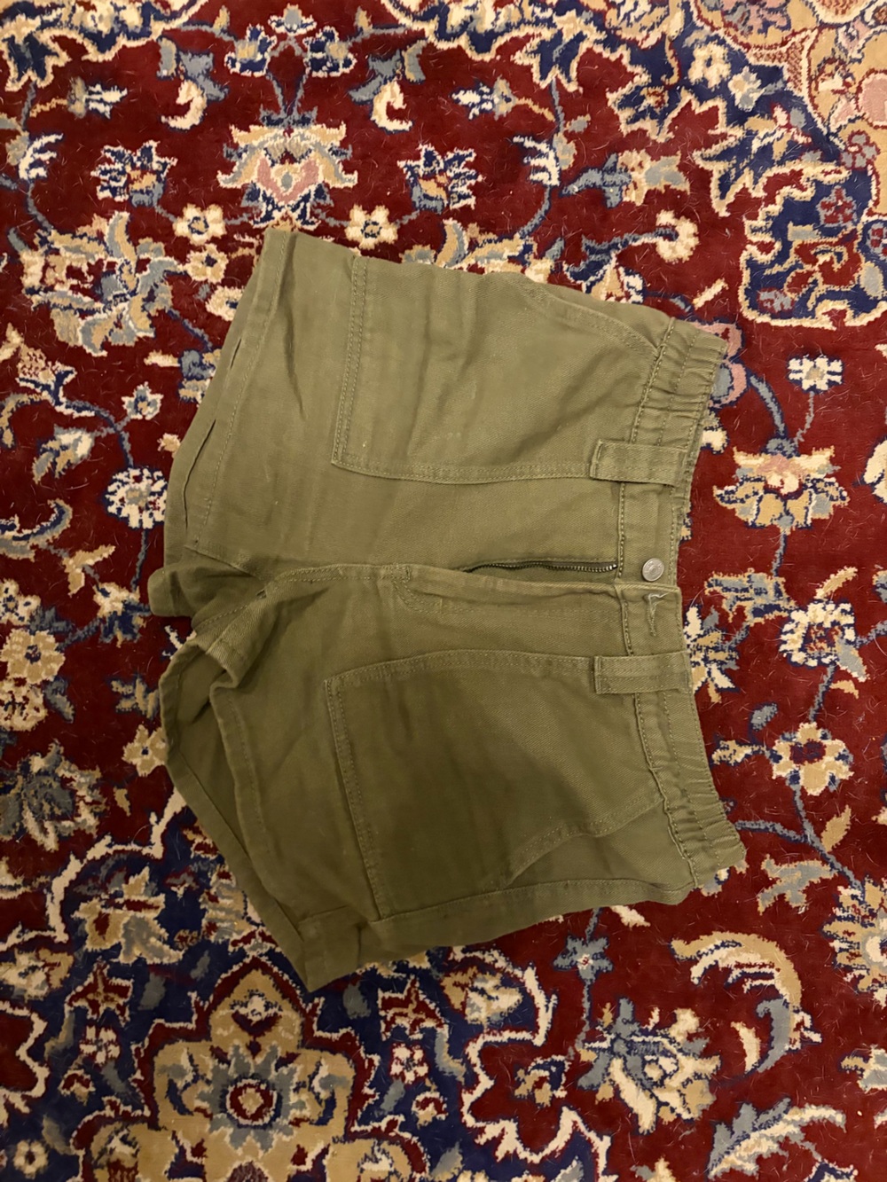 twik Olive Green Utility Bermuda Shorts